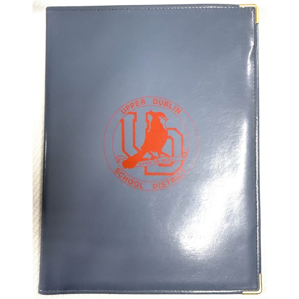 Vintage Upper Dublin School District Folio w/ logo - Hazel, America's Case Maker